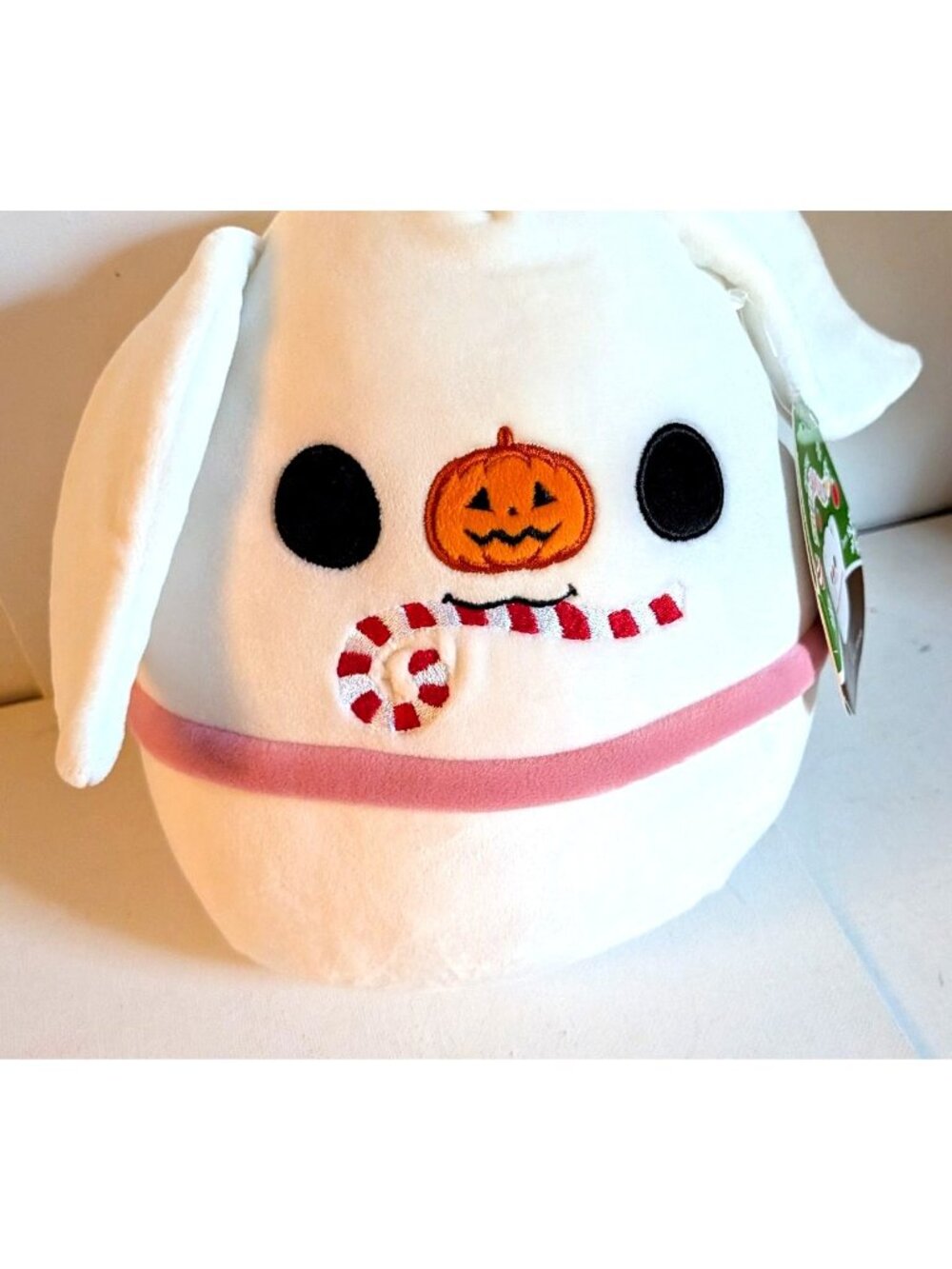 NWT 8" Zero Candy Cane Ghost Dog Squishmallows Nightmare Before Christmas Disney